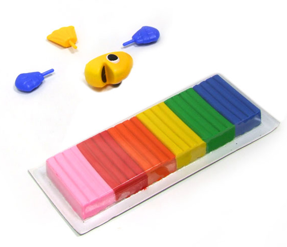 Kiddy Clay : 6 Colors of Clay +Fish Parts/ Bluefish