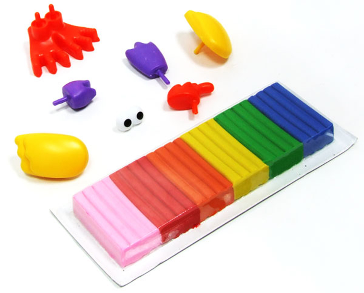 Kiddy Clay : 6 Colors of Clay+Parts /Woodpecker