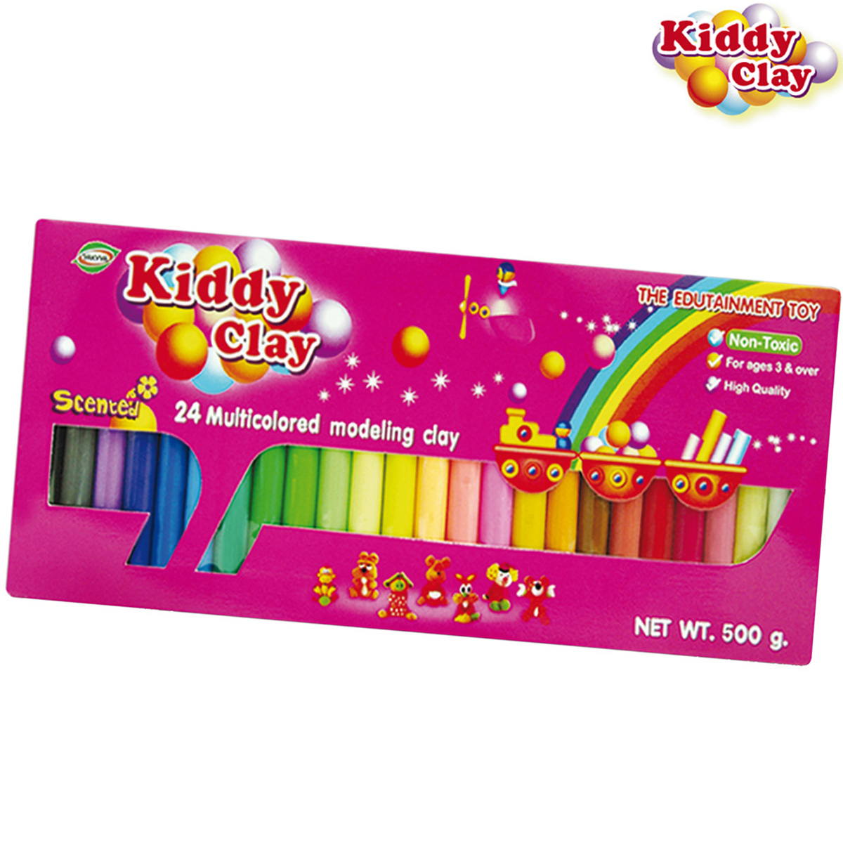 Kiddy Clay : 24 Colors of Clay 500 g.