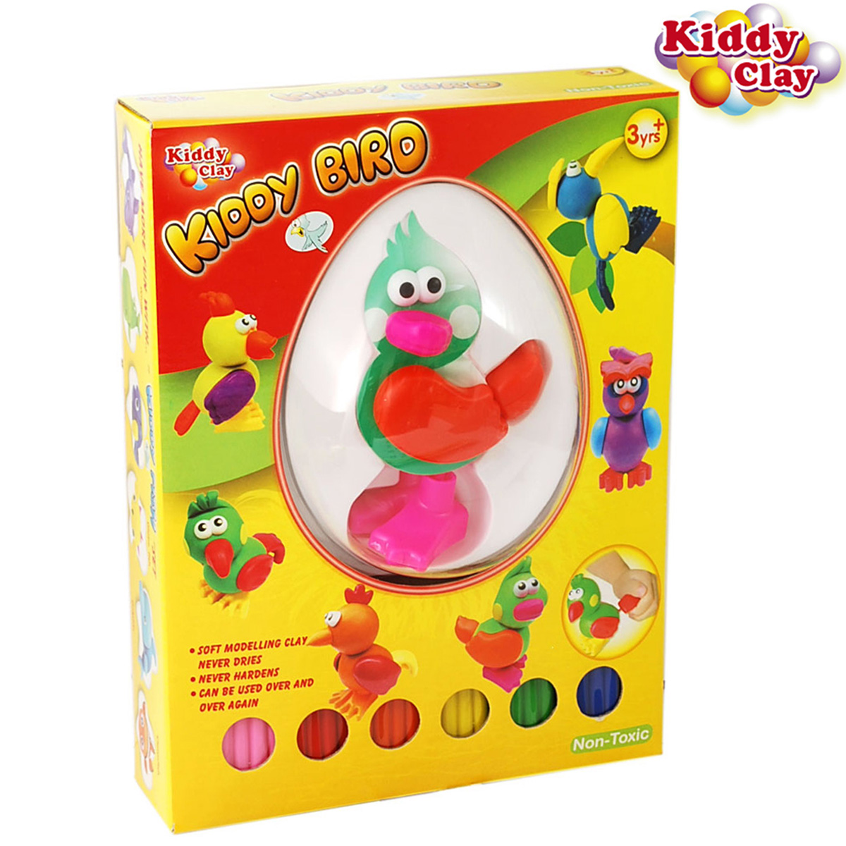 Kiddy Clay : 6 Colors of Clay + Bird Parts /Duck