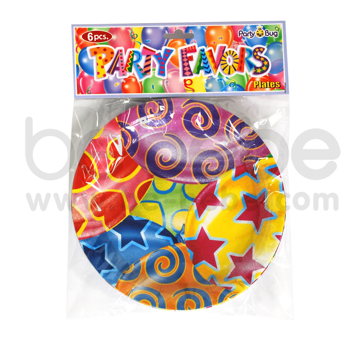 PARTY BUG : Paper plate 7 inch., 6 Packs