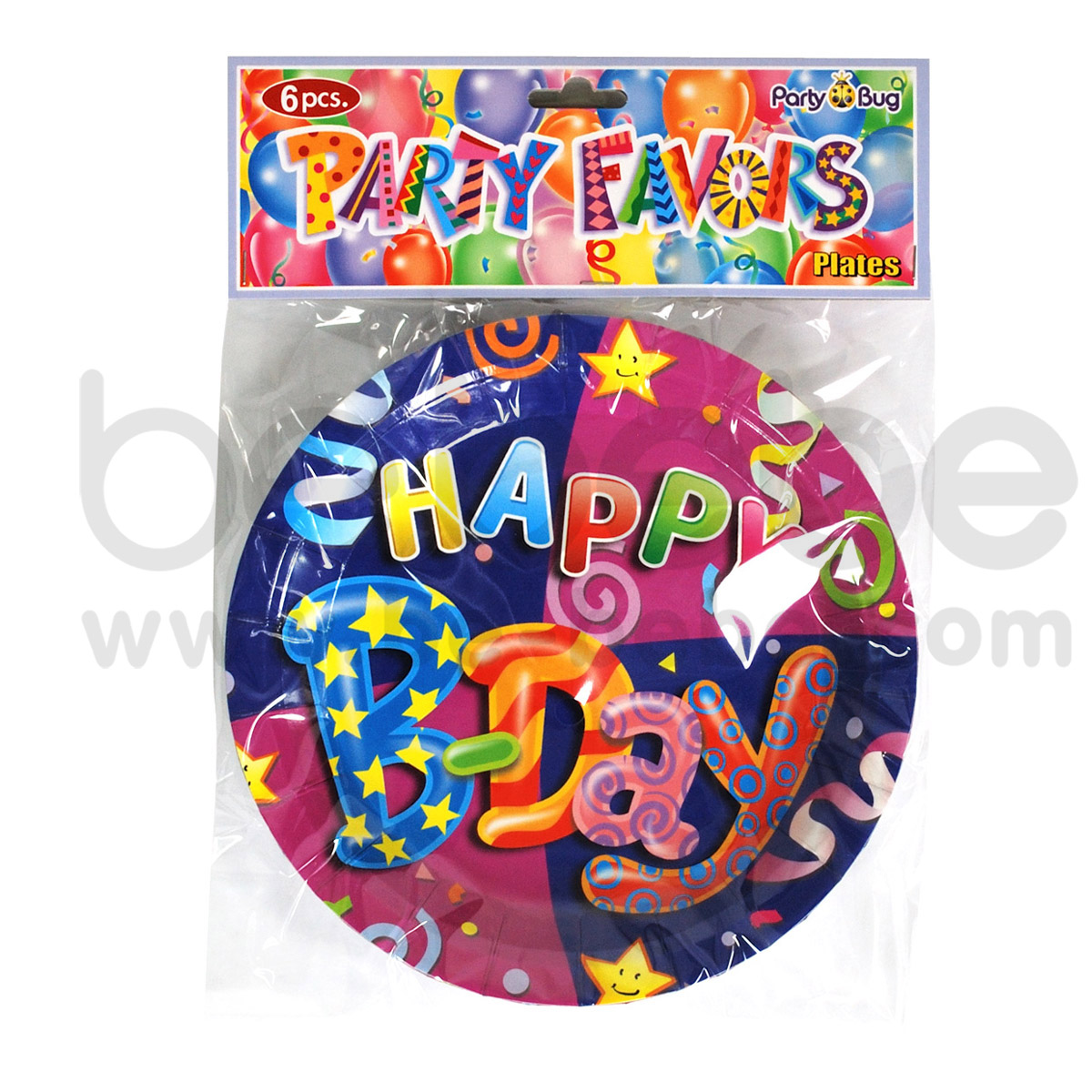PARTY BUG : Paper plate 9 inch., 12 Packs
