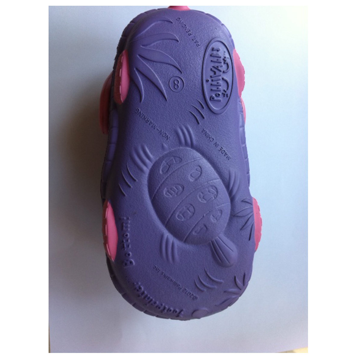 Polliwalks : Toddler shoes Tory  the Turtle  Purple # 6