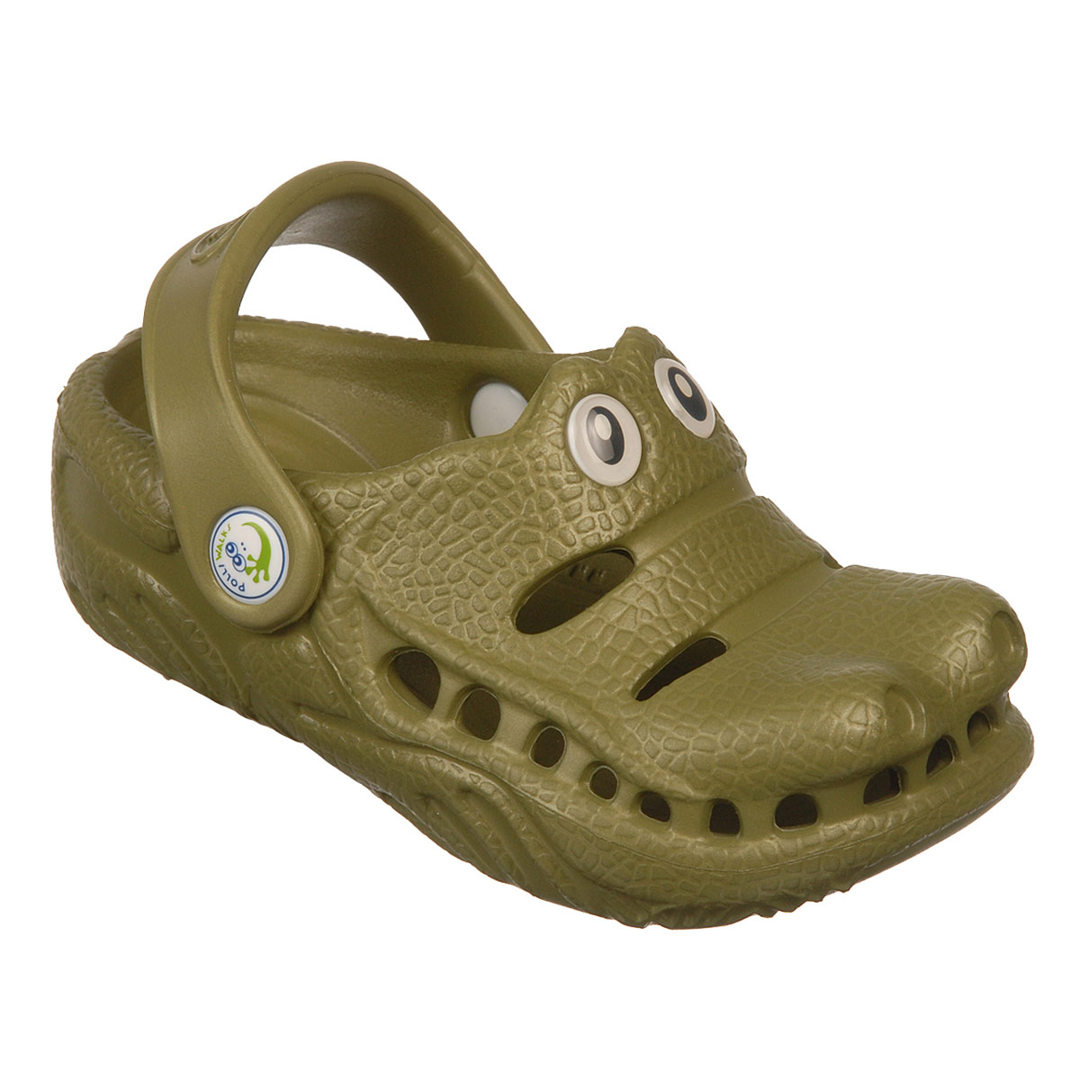 Polliwalks : รองเท้าเด็ก Gator ?Green # 10