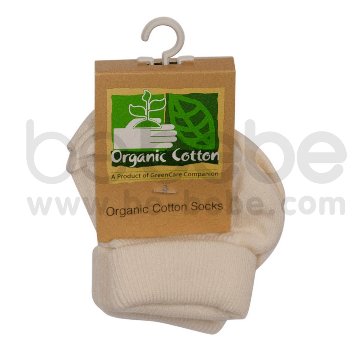 Greencare : Organic Cotton Baby Socks 0-3 M. x 3