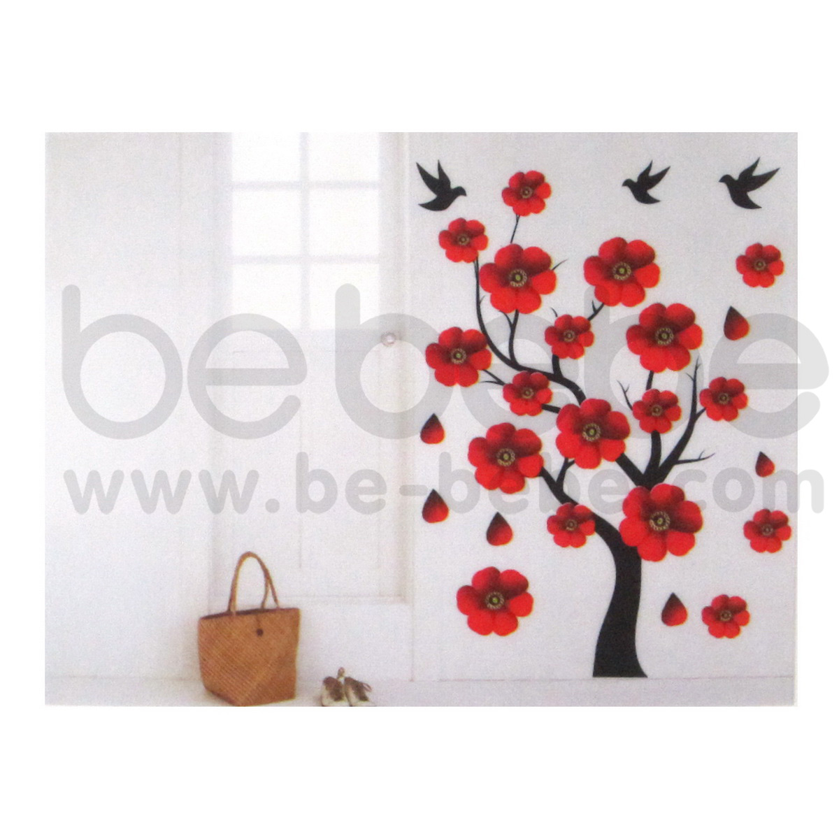 be bebe :  Removable PVC Wall Sticker(60x90cm.) / HL3D-3109
