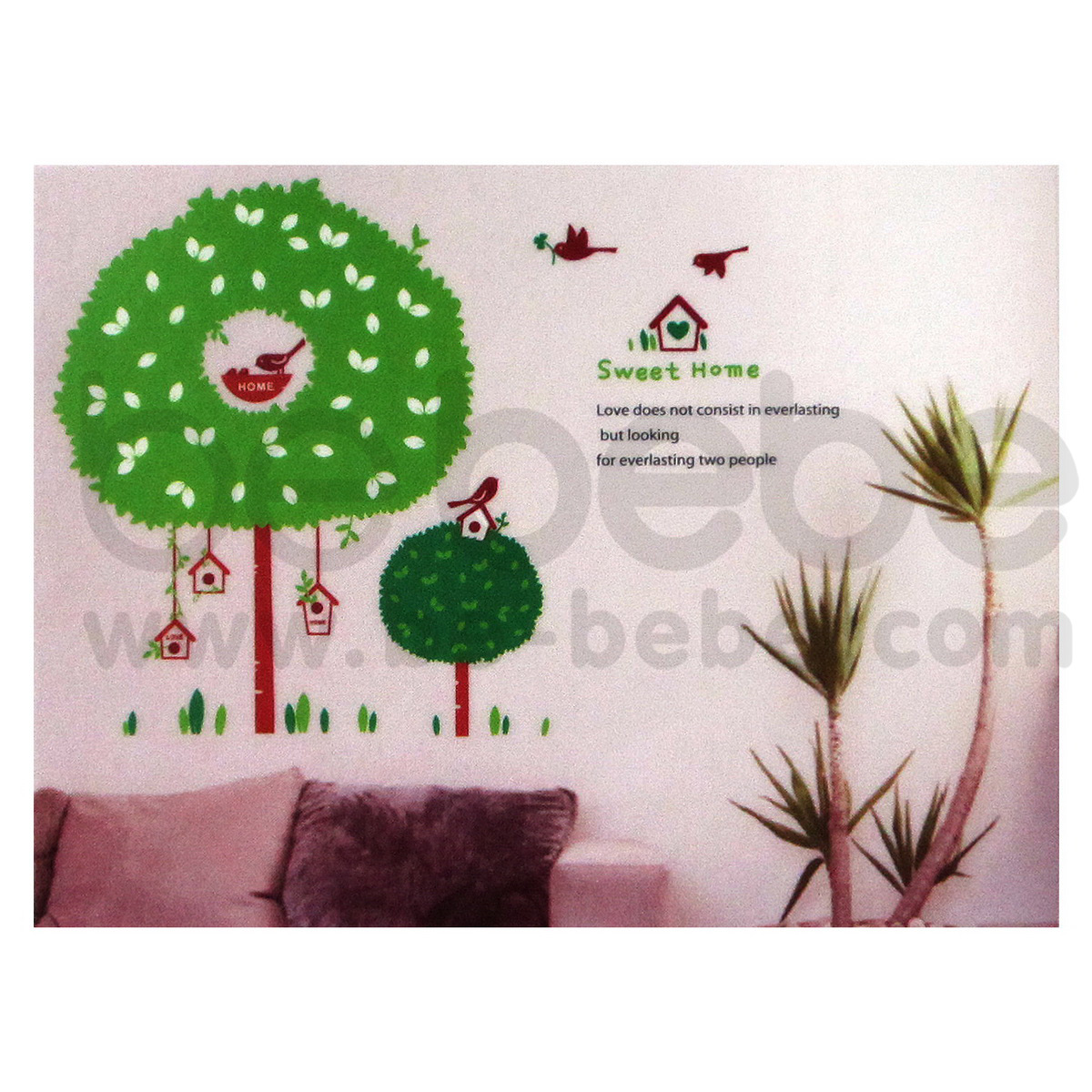 be bebe :  Removable PVC Wall Sticker(60x90cm.) / HL3D-3119