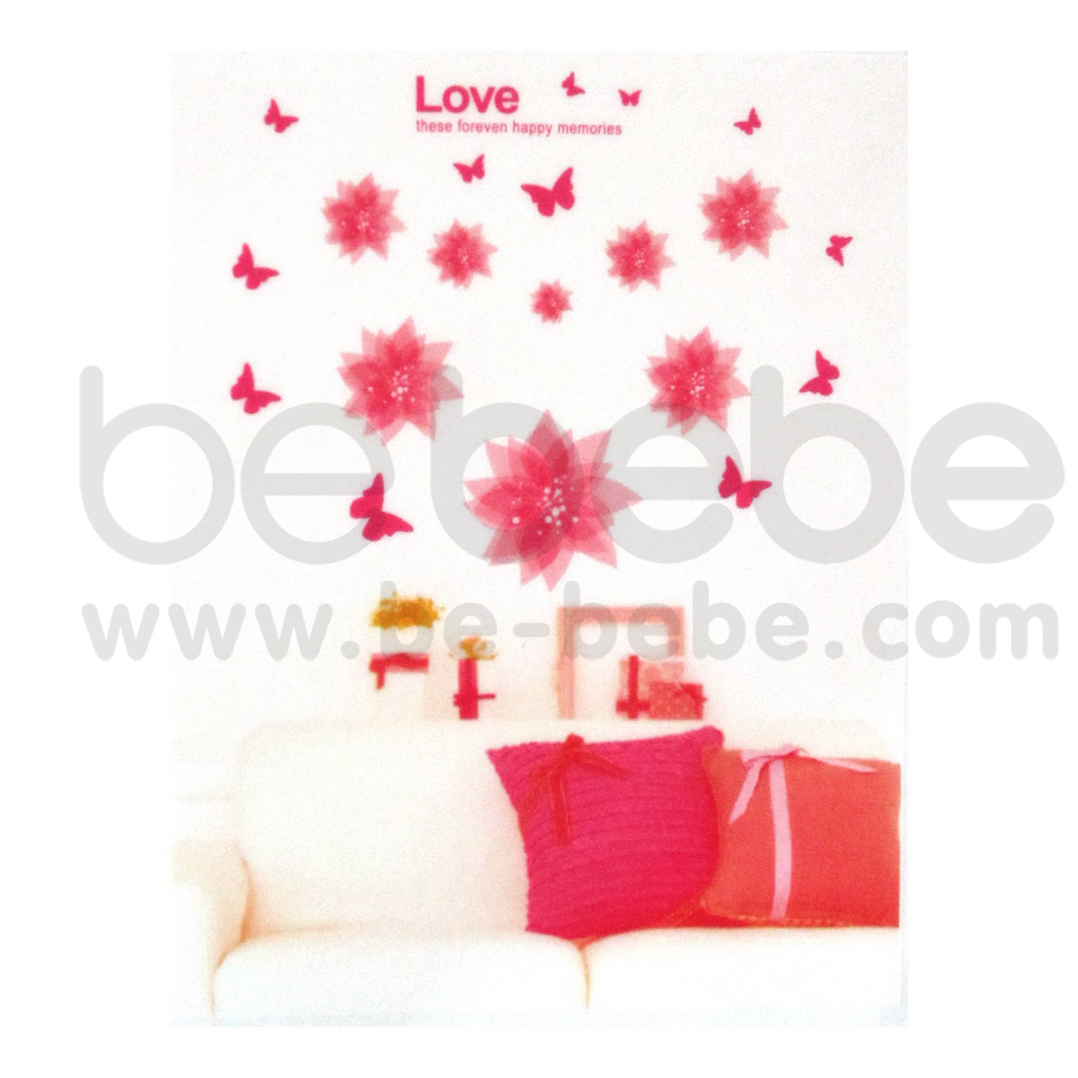 be bebe : Removable PVC Wall Sticker(60x90cm.) / HL3D-3101