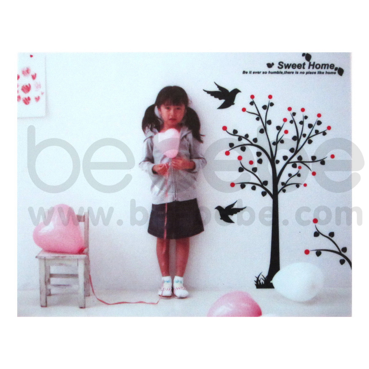 be bebe :  Removable PVC Wall Sticker(60x90cm.) / HL3D-3124