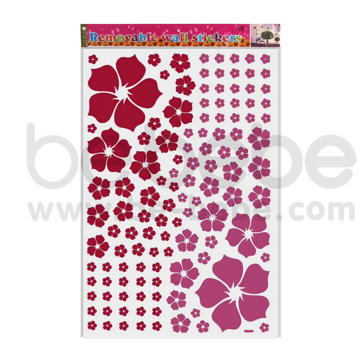 be bebe :  Removable PVC Wall Sticker(60x90cm.) / HL3D-3132