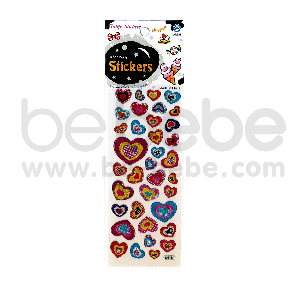 be bebe : Puffy Sticker (7x17cm.) / DH-066