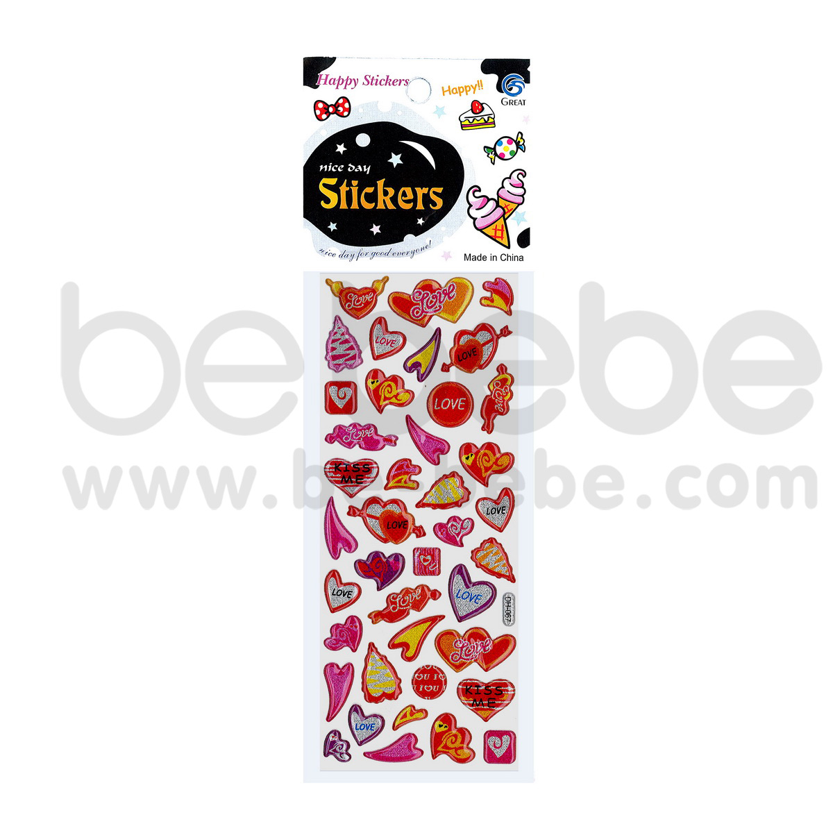 be bebe : Puffy Sticker (7x17cm.) / DH-067
