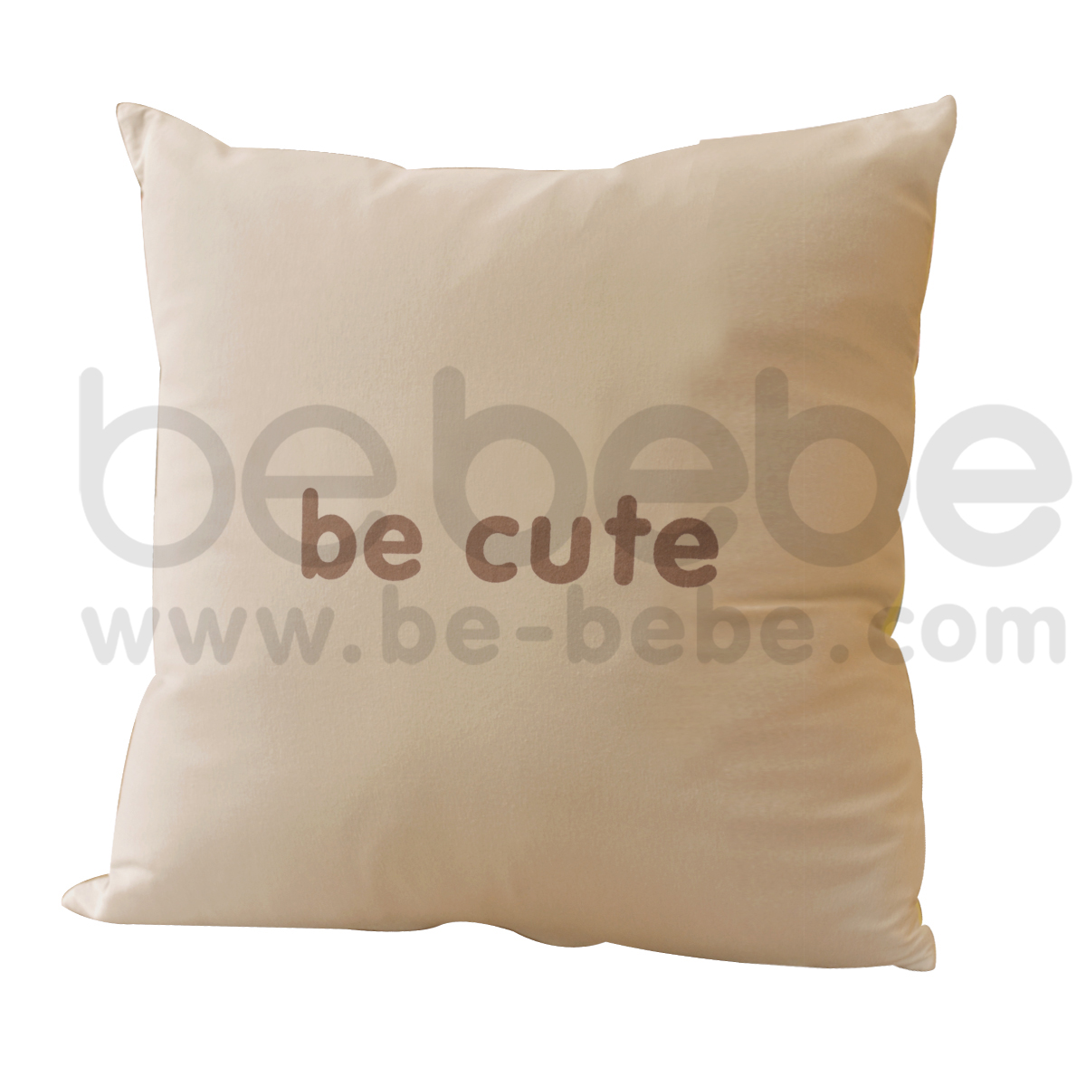 bebebe : หมอนอิง-be cute-girl / เหลืองอ่อน