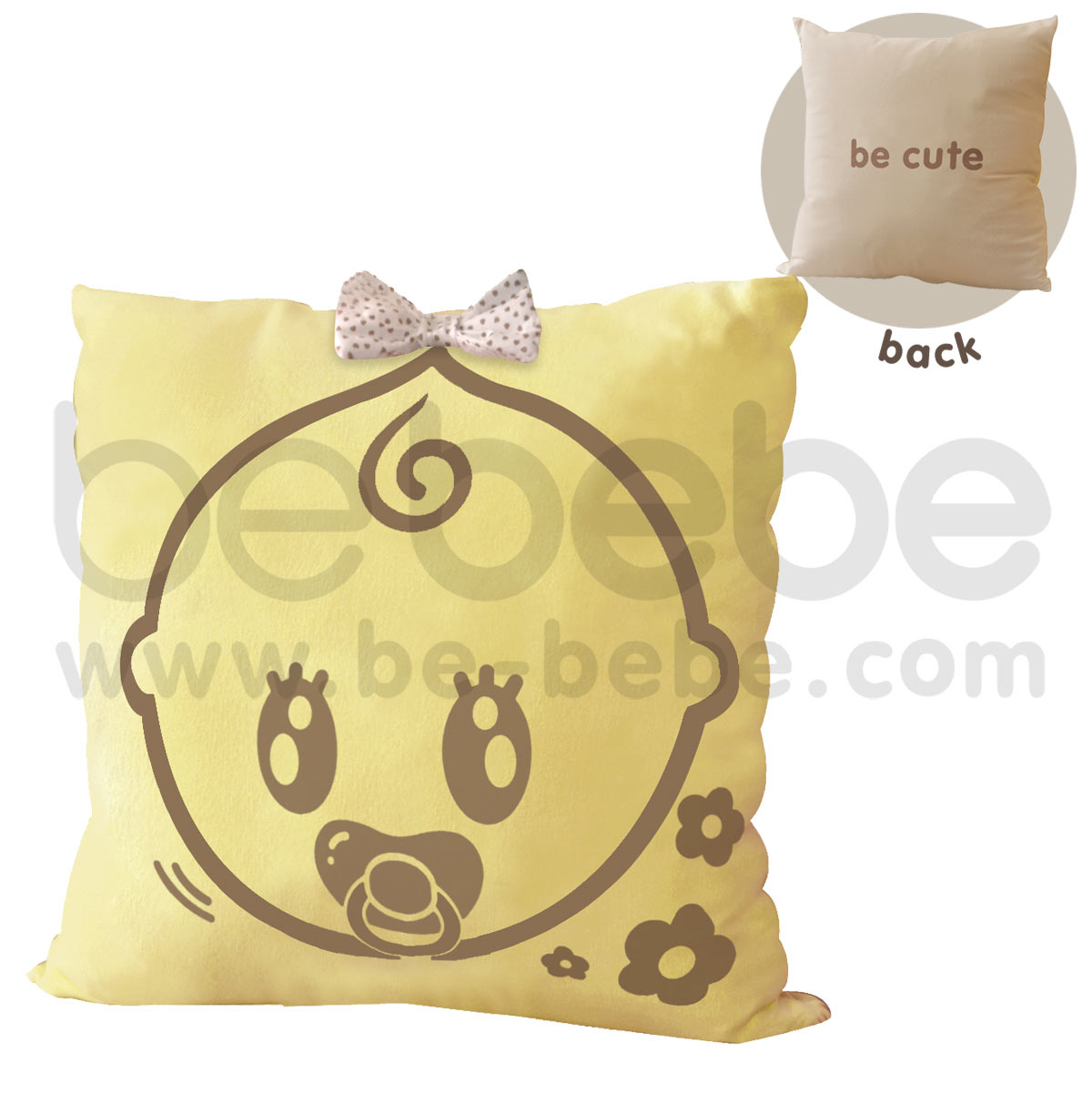 bebebe : Pillow-be cute-girl / Light Yellow