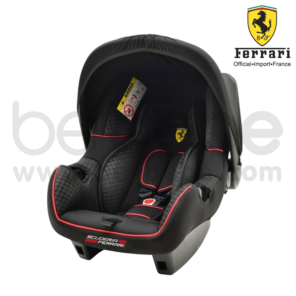  Ferrari : CarSeat Be One (Black)+Stroller P7 Canne Furia