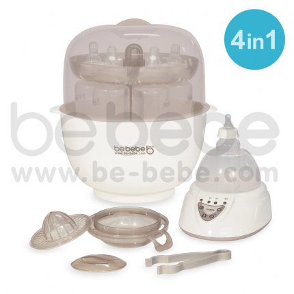 be bebe : 4 in 1 เครื่องนึ่งขวดนม, อุ่นนมและอาหาร/ BEBE-004-821