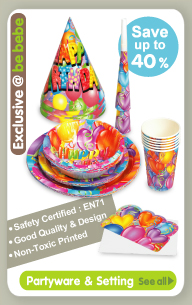 Partyware & Setting, Safety Certified : EN71, Good Quality & Design, Non-Toxic Printed