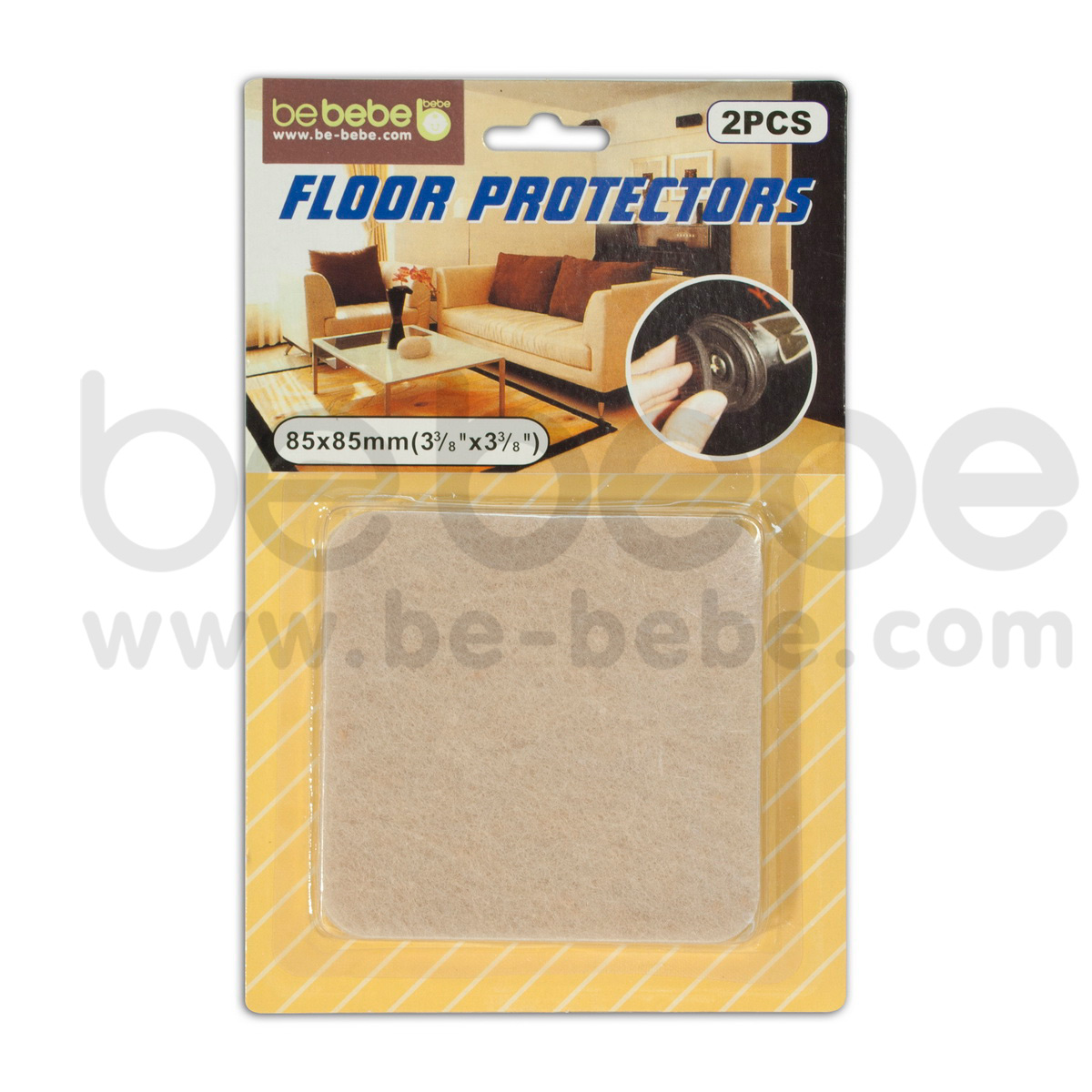 be bebe : Floor Protector /Beige 2 pcs.(85x85mm.)