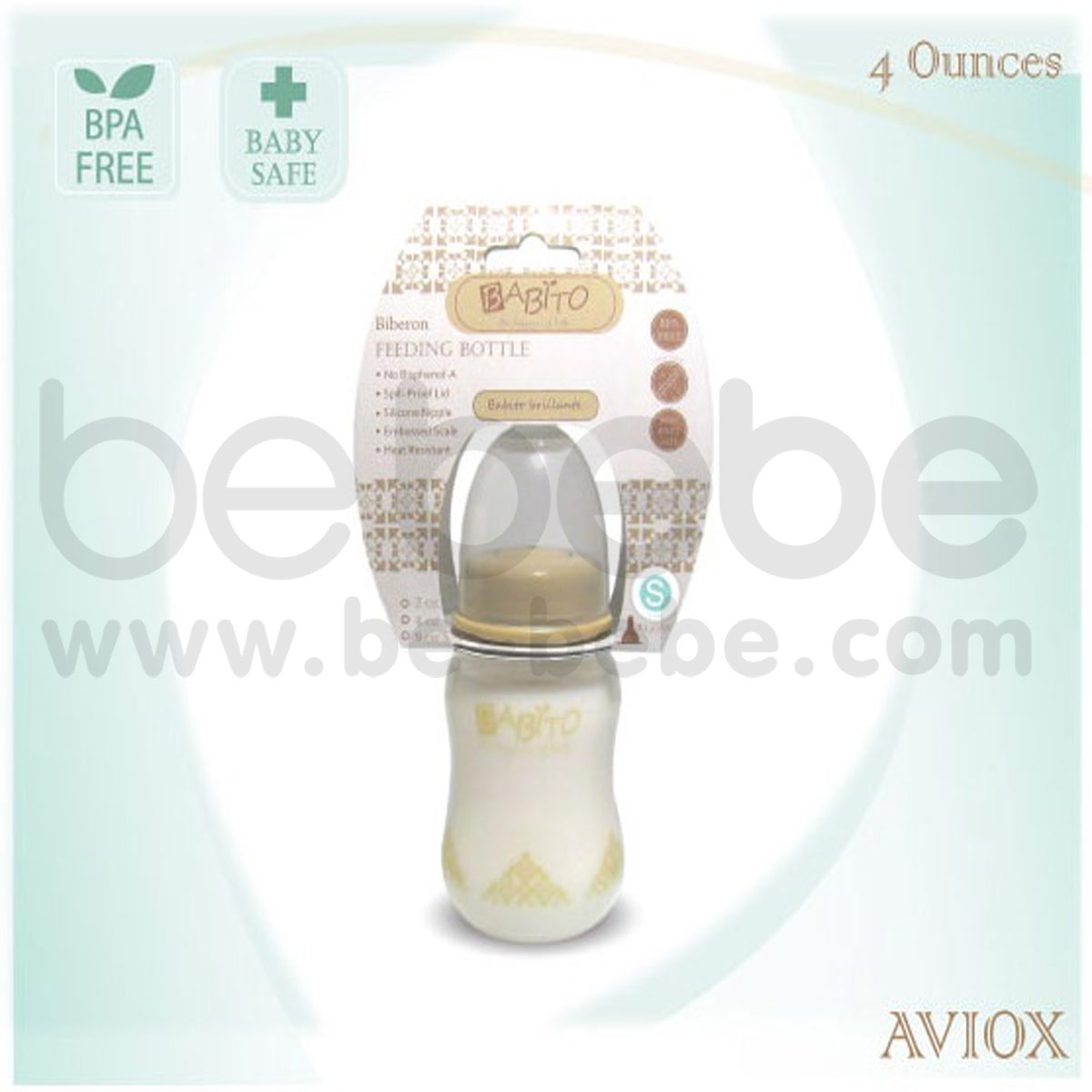 BABITO : ขวดนม BPA-Free ขนาด 4oz รุ่น Aviox Budget
