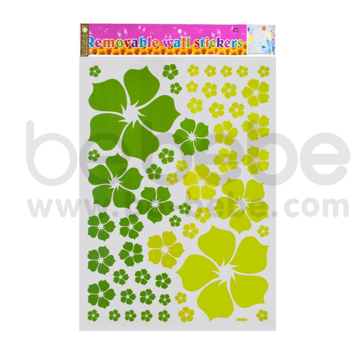 be bebe :  Removable PVC Wall Sticker(50x70cm.) / HL3D-2132