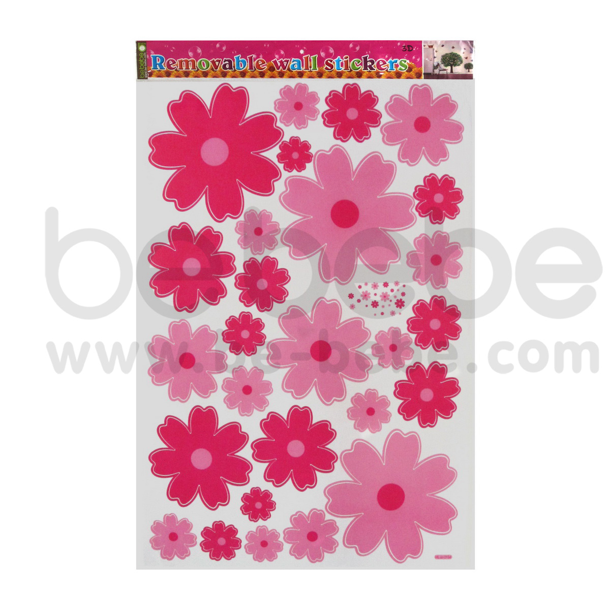 be bebe :  Removable PVC Wall Sticker(60x90cm.) / HL3D-3154