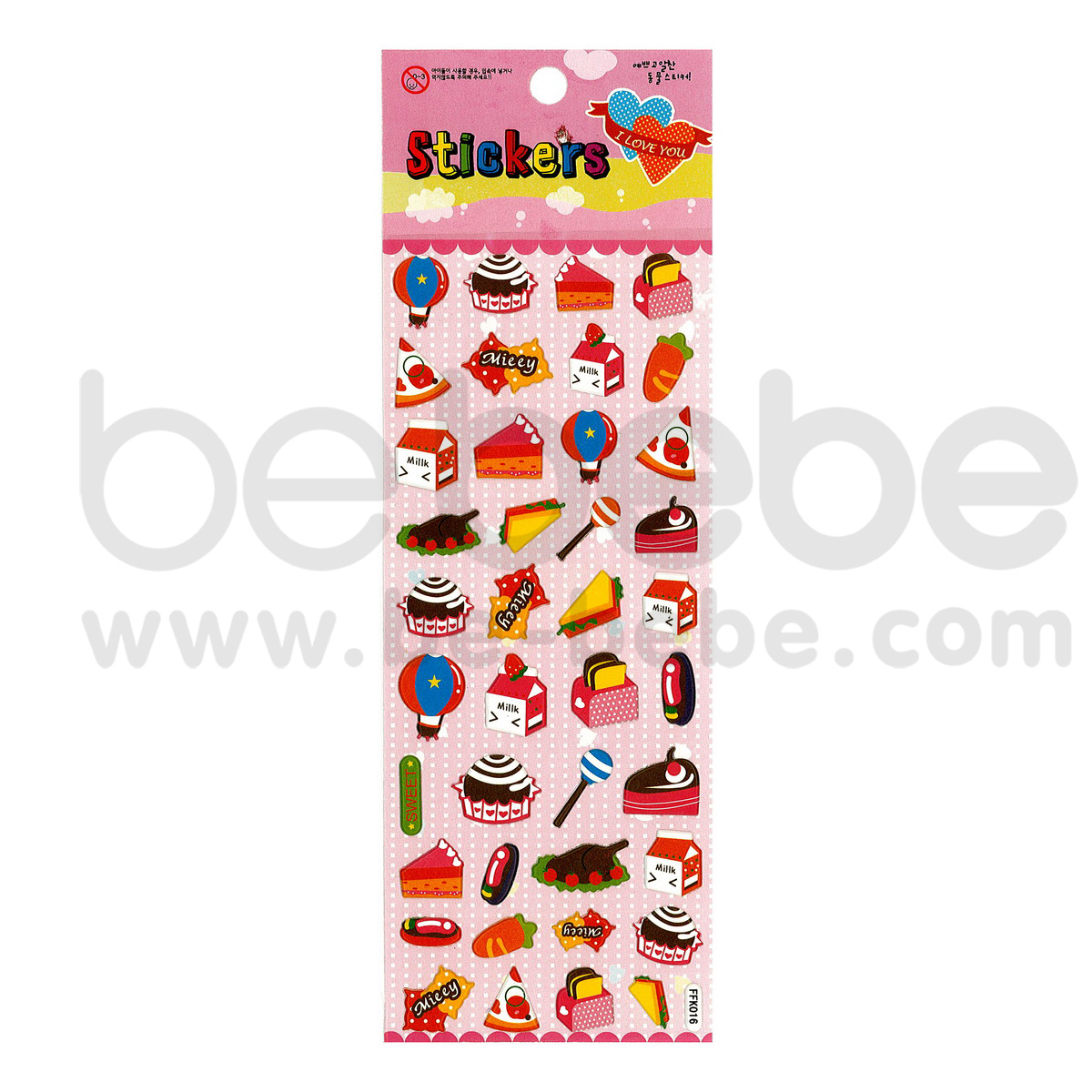 be bebe : Puffy Sticker (7x17cm.) / FFK-016