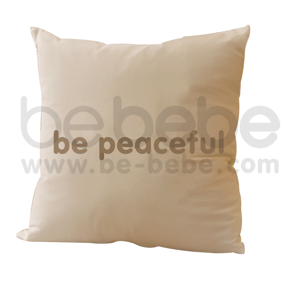 bebebe : หมอนอิง-be peaceful-girl / เหลืองอ่อน
