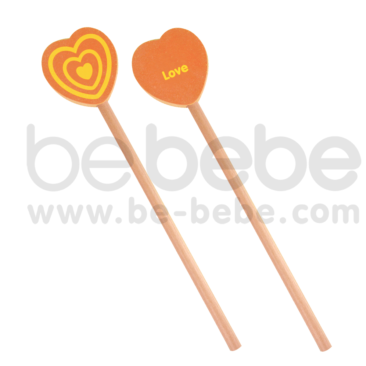 bebebe : ดินสอL หัวใจส้ม Love