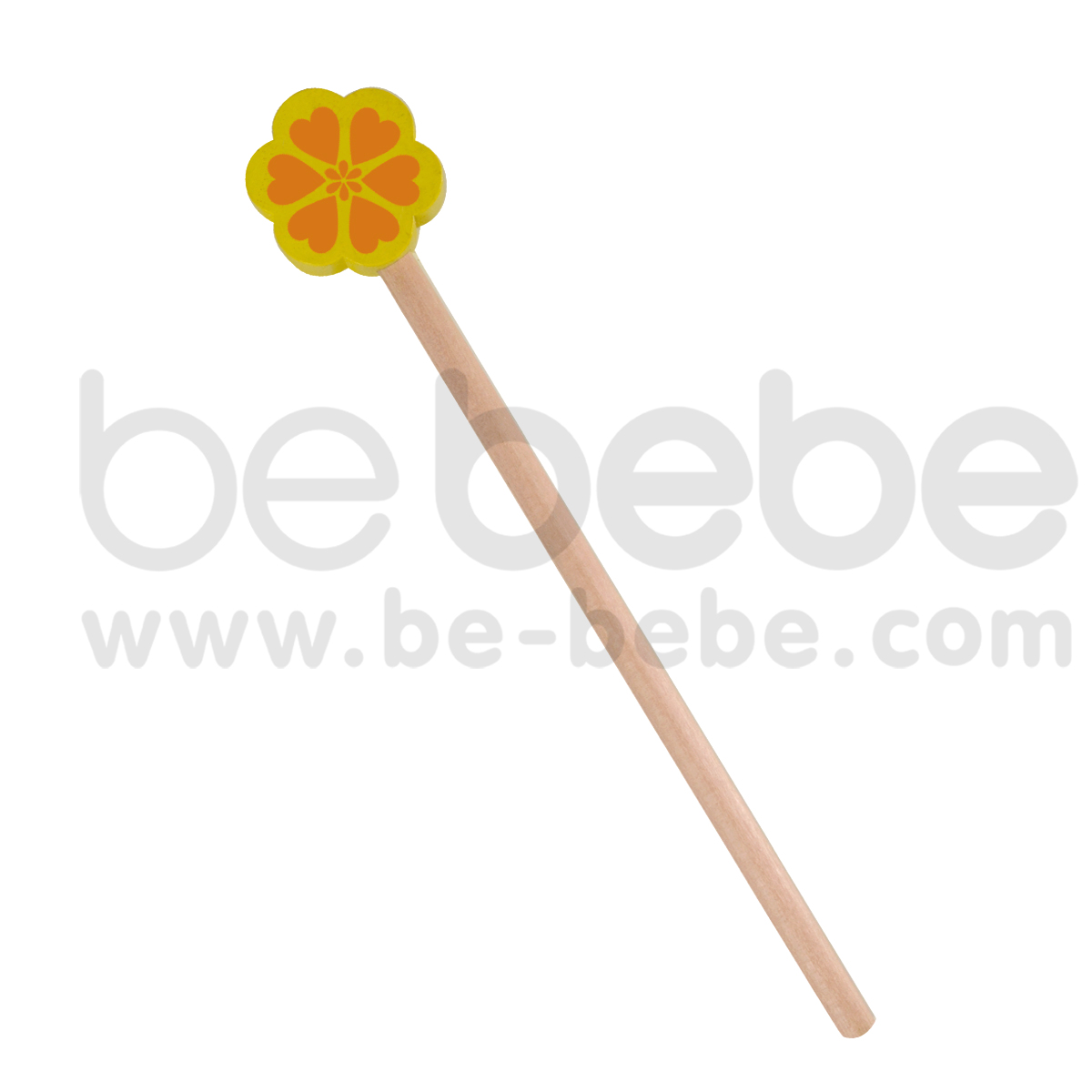 bebebe : ดินสอS ดอกหัวใจ/เหลือง