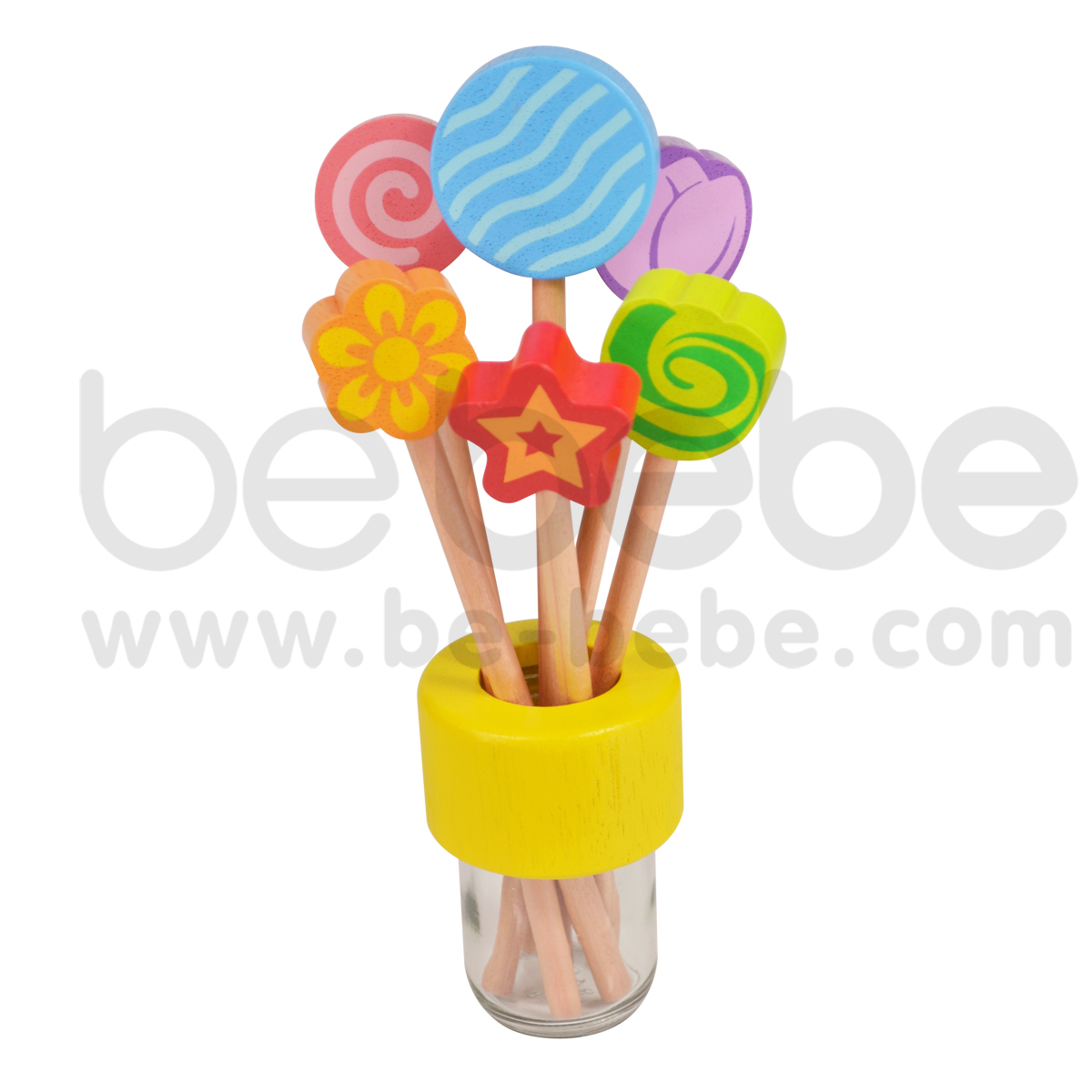 bebebe : ดินสอS ดอกก้นหอย/ฟ้า