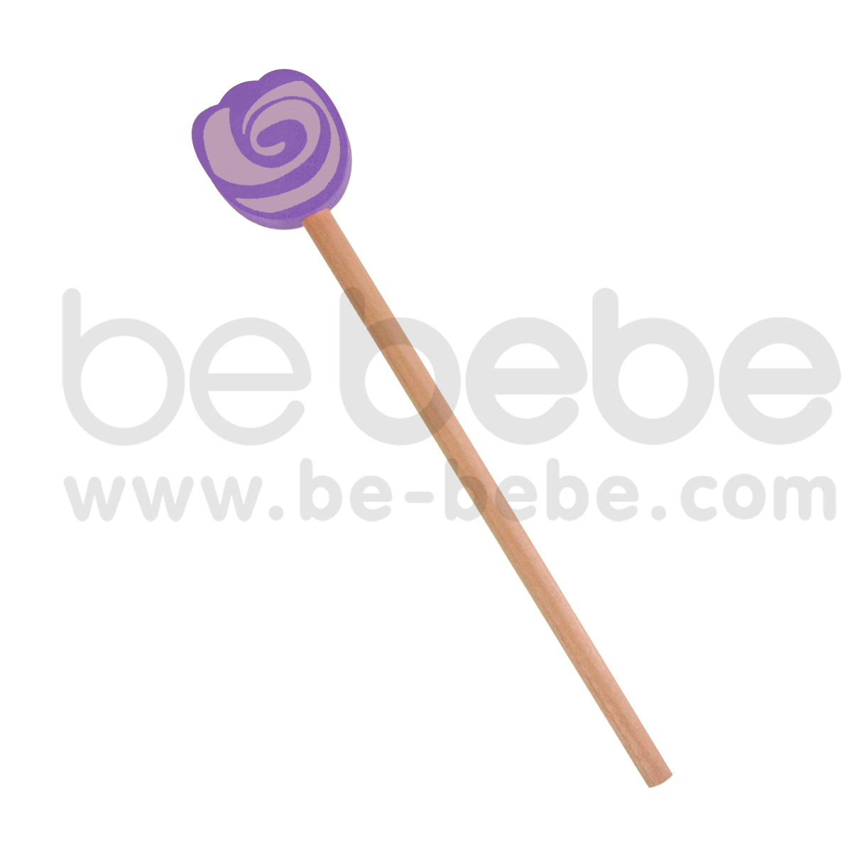 bebebe : ดินสอS ดอกก้นหอย/ม่วง