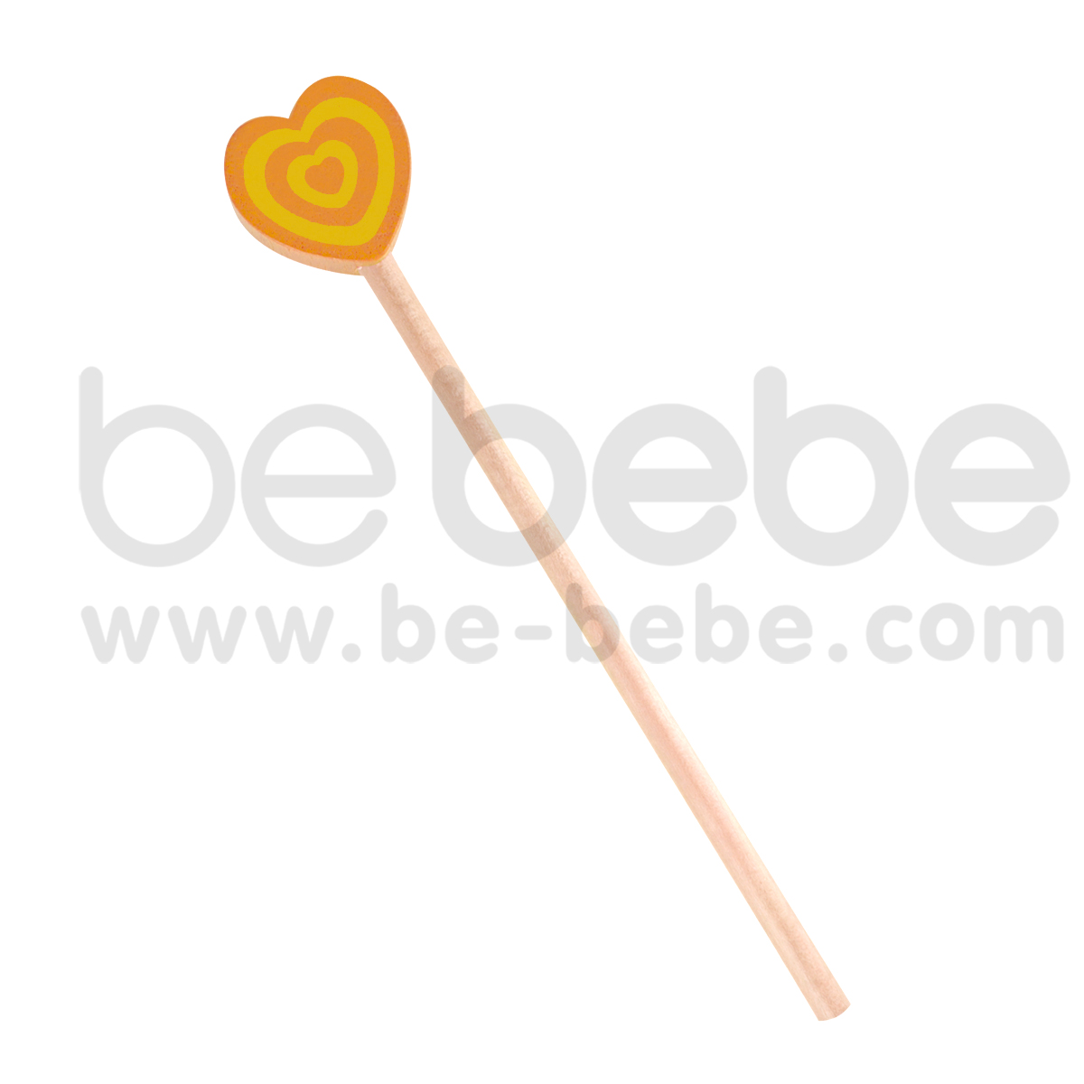 bebebe : ดินสอS หัวใจซ้อน/ส้ม