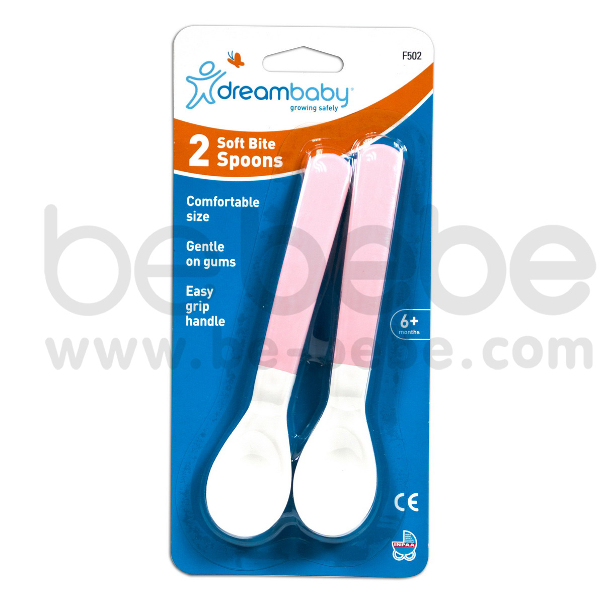 Dreambaby : Soft Bite Spoons-Pink / F502