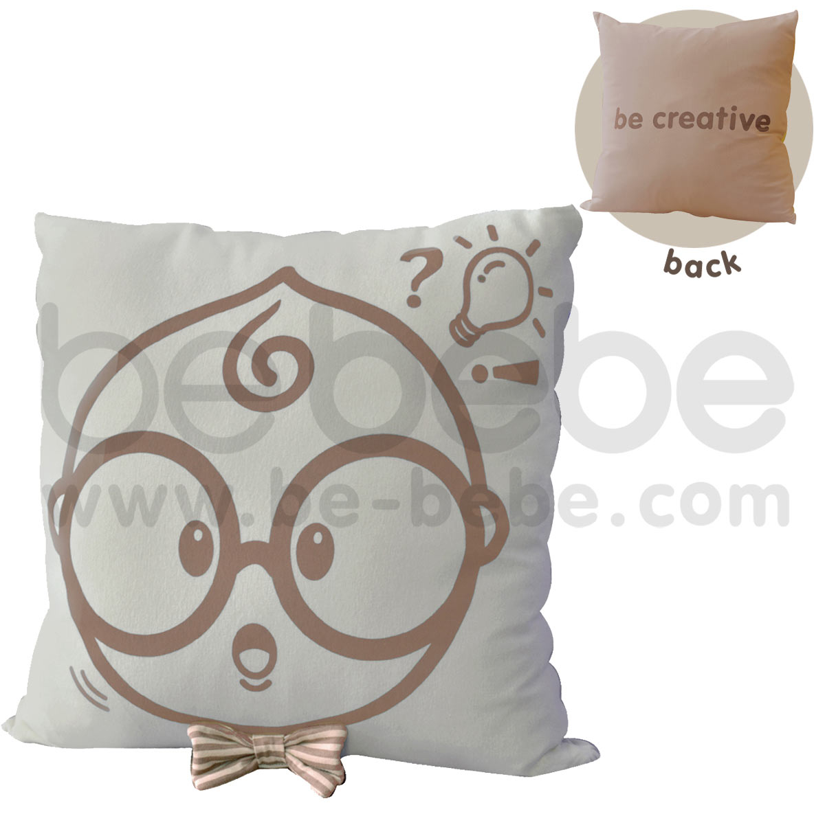 bebebe : Pillow-be creative-boy / Light Gray