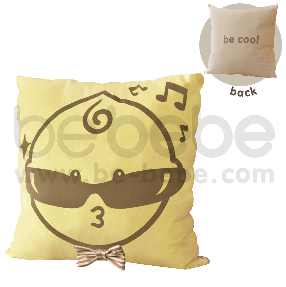 bebebe : Pillow-be cool-boy / Light Yellow