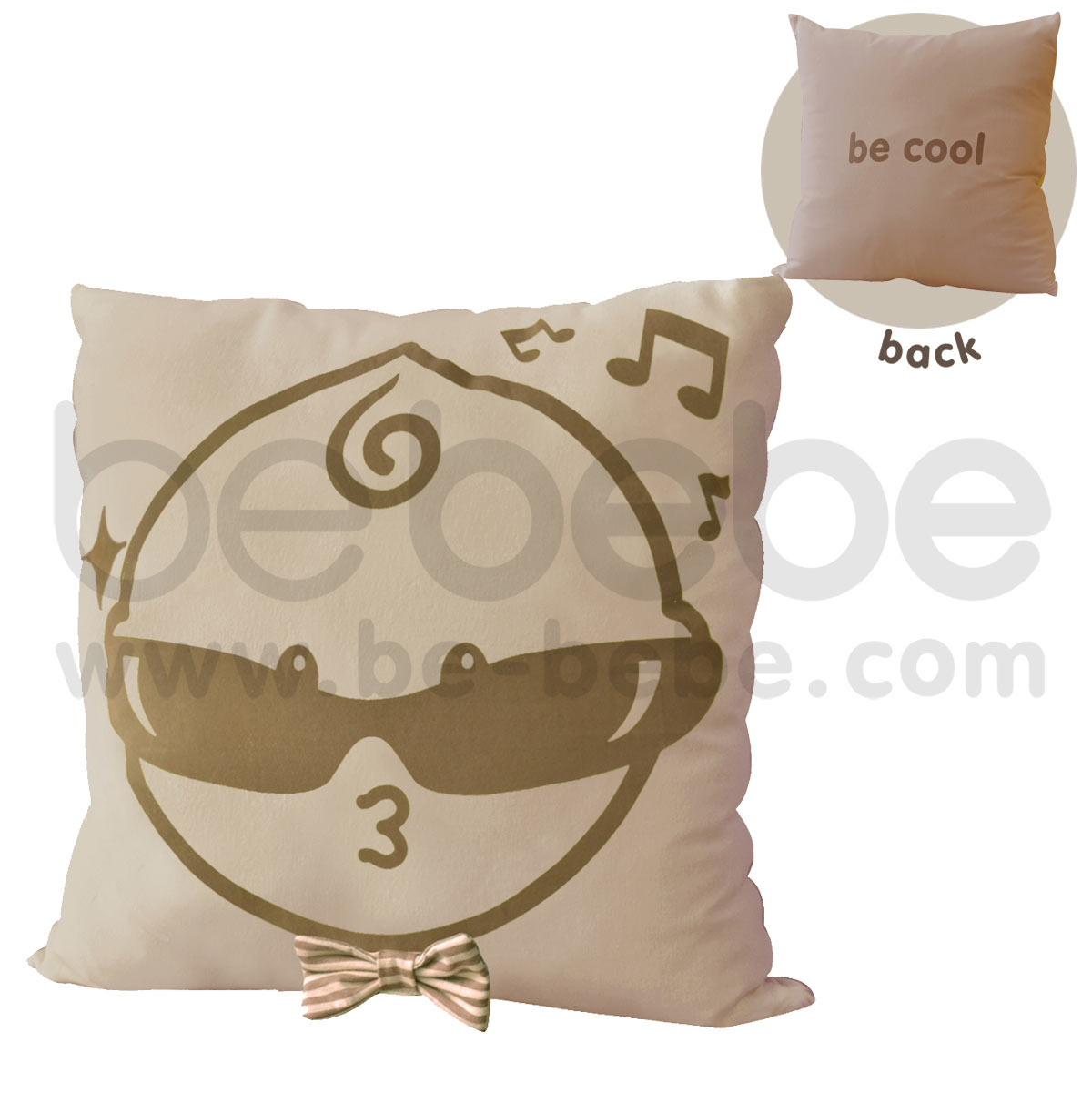 bebebe : Pillow-be cool-boy / Light Brown