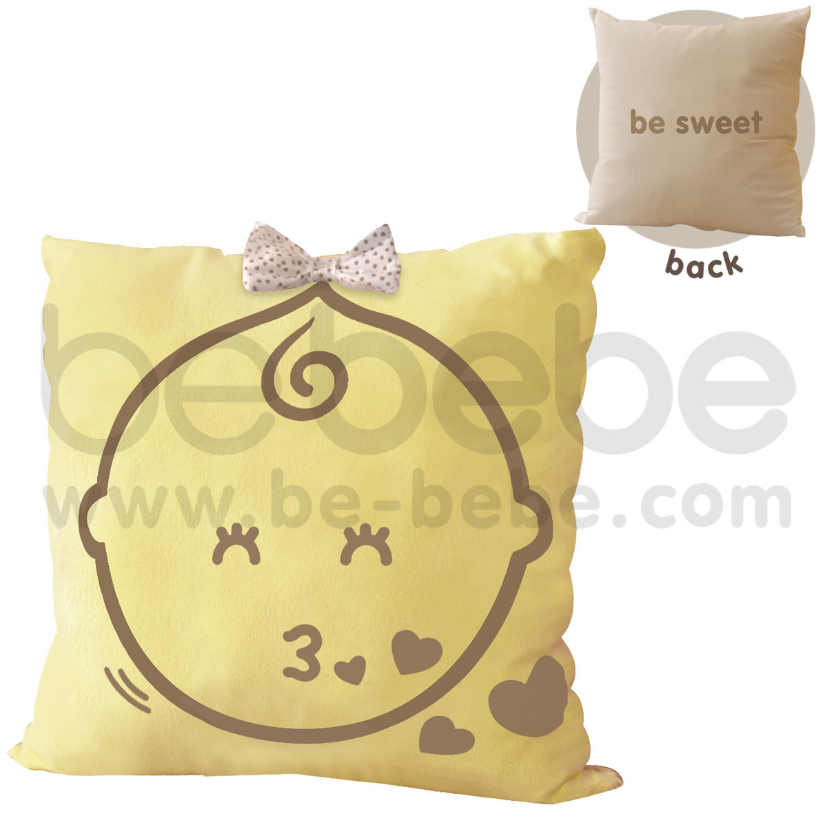 bebebe : Pillow-be sweet-girl / Light Yellow 