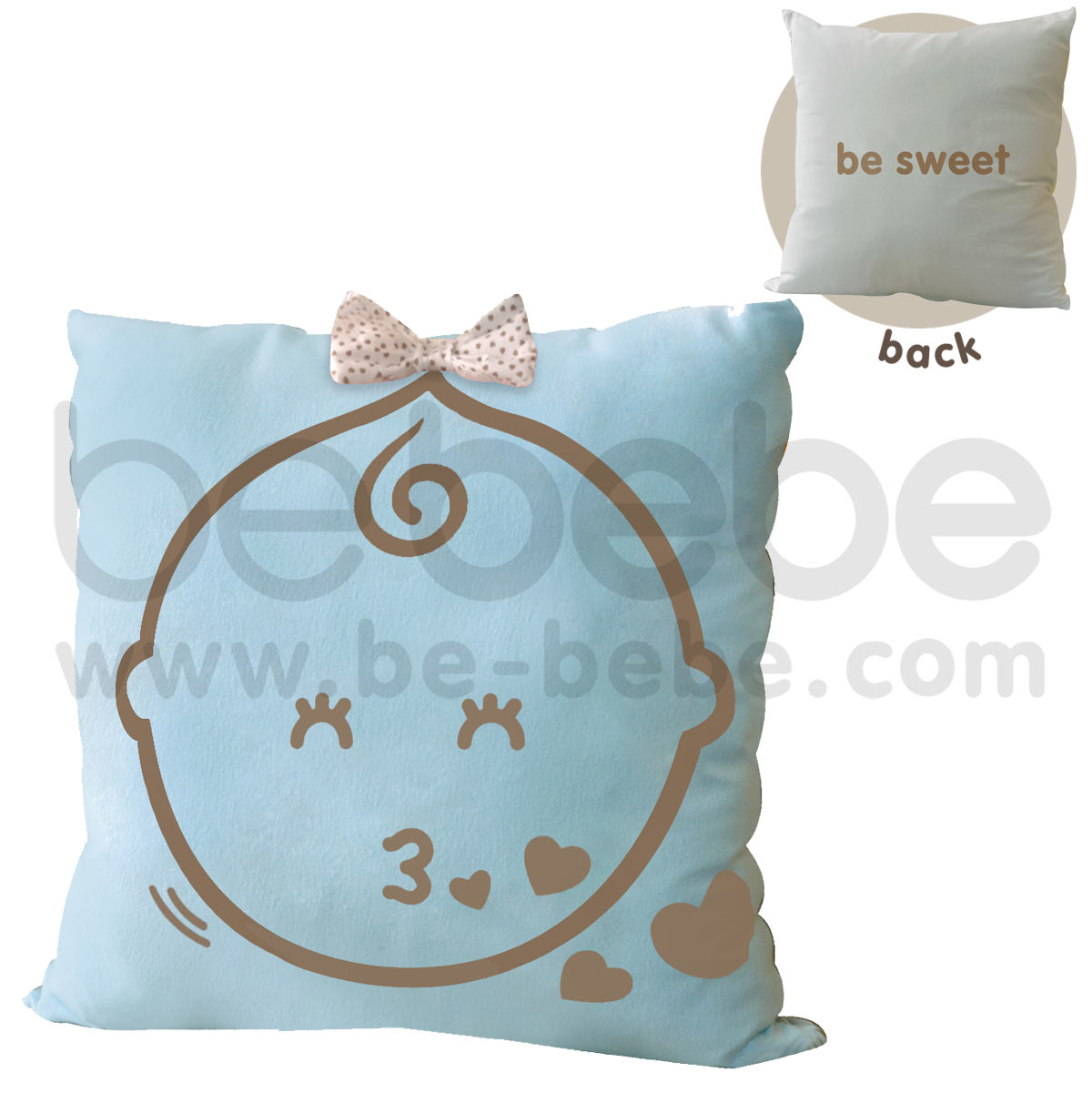 bebebe : Pillow-be sweet-girl / Light Blue