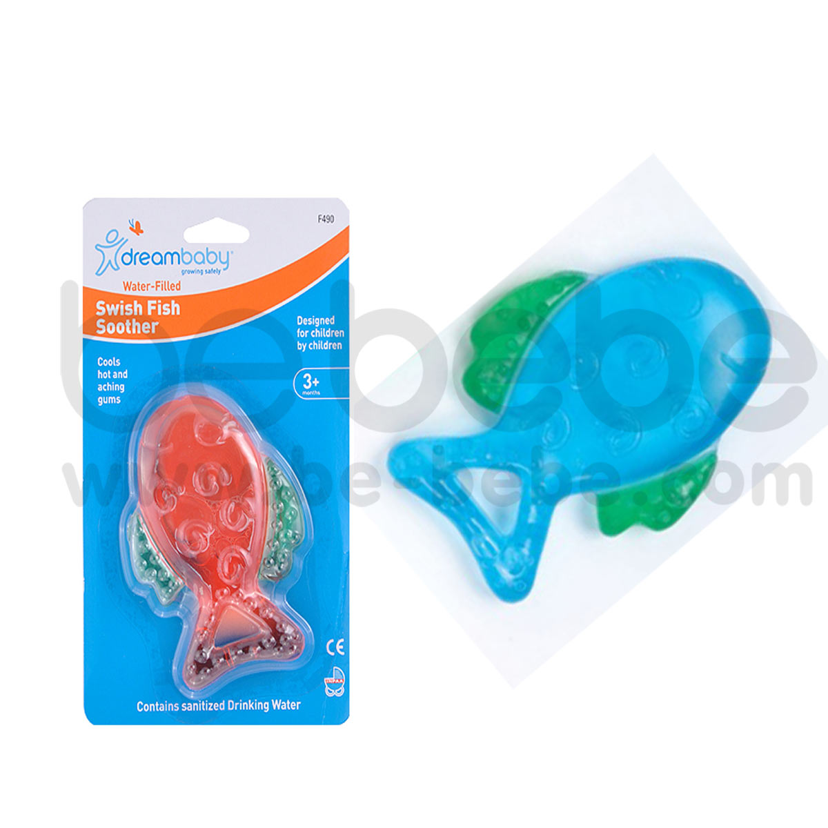 Dreambaby : Swish Fish Water Soother-Blue /F490