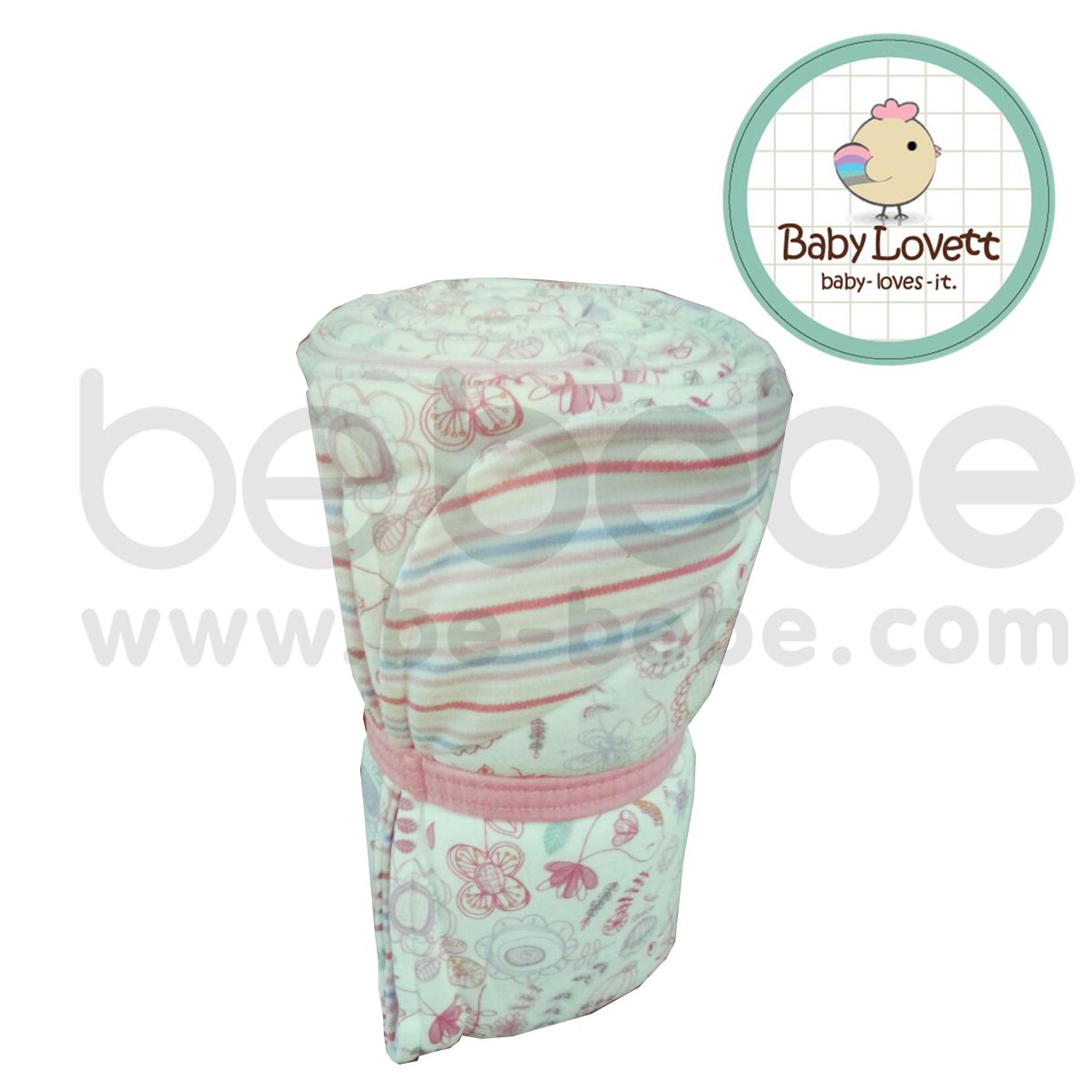 BabyLovett : ผ้าห่มนวมลายดอกไม้-BKFUR005