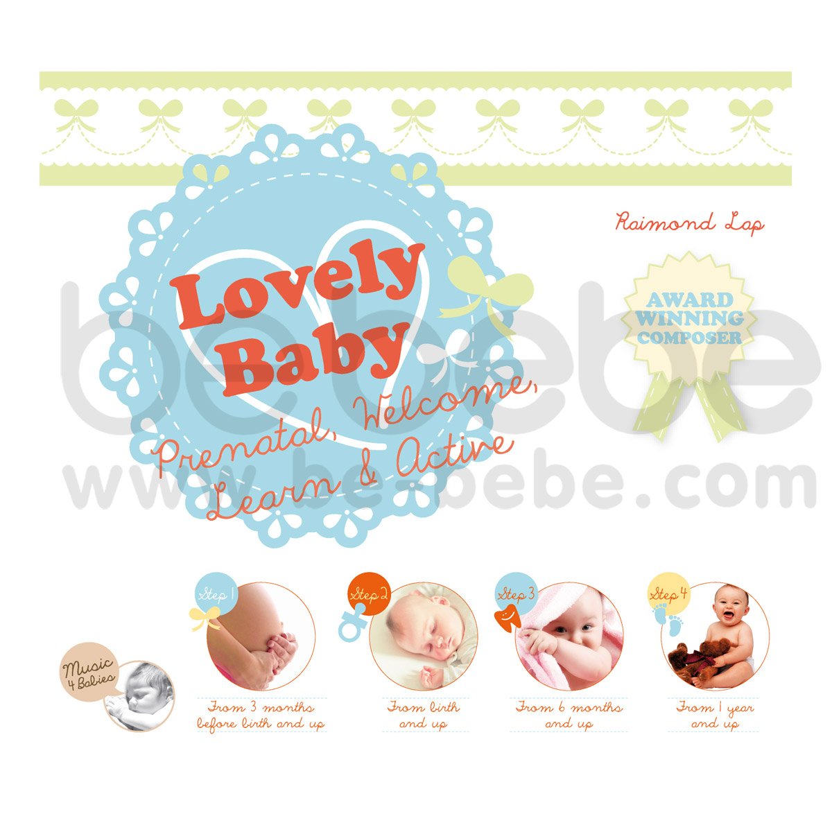 LovelyBaby : LovelyBaby Prenatal, Welcome, Learn & Active (4 CD)