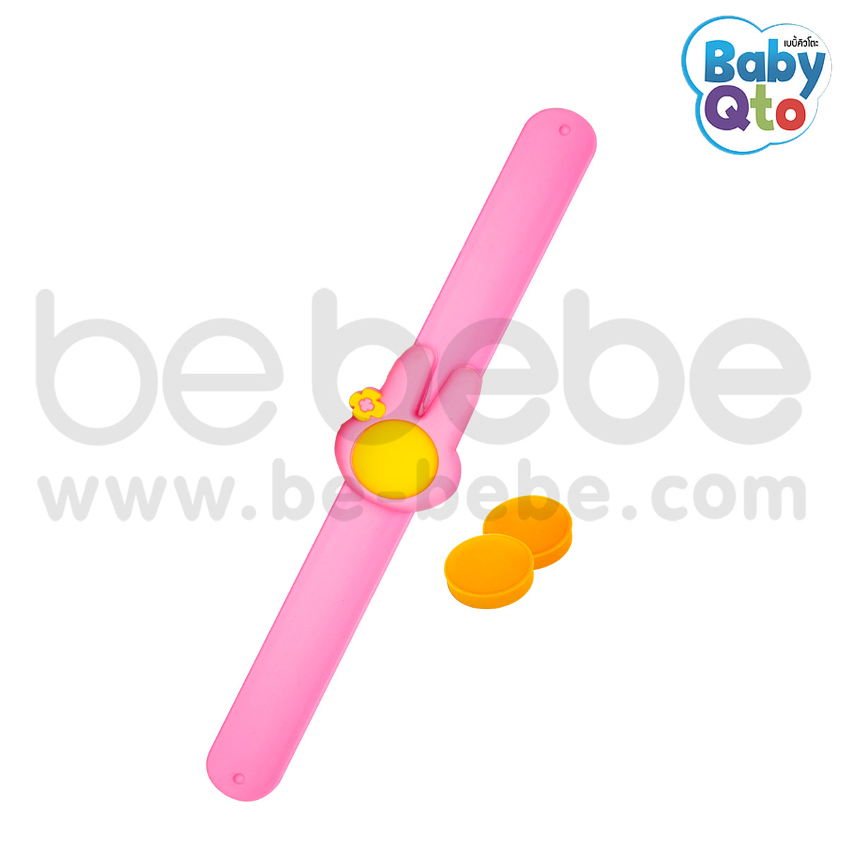 BabyQto : สายรัดข้อมือกันยุง / กระต่าย (ชมพู)