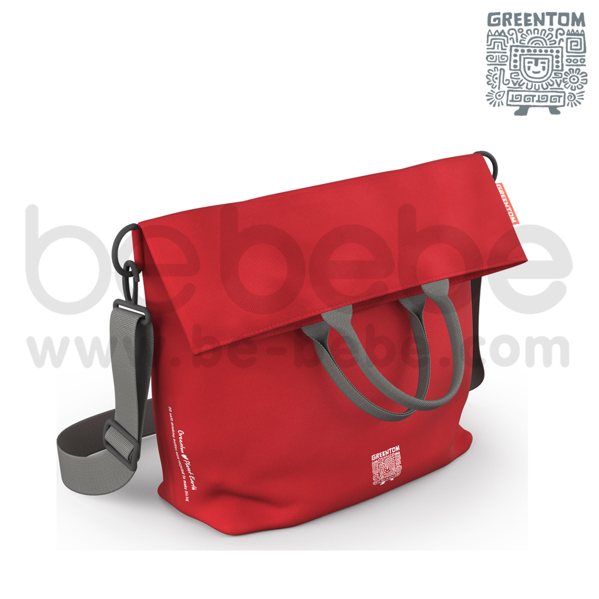 Greentom : กระเป๋าใส่ผ้าอ้อม Diaper Bag / แดง
