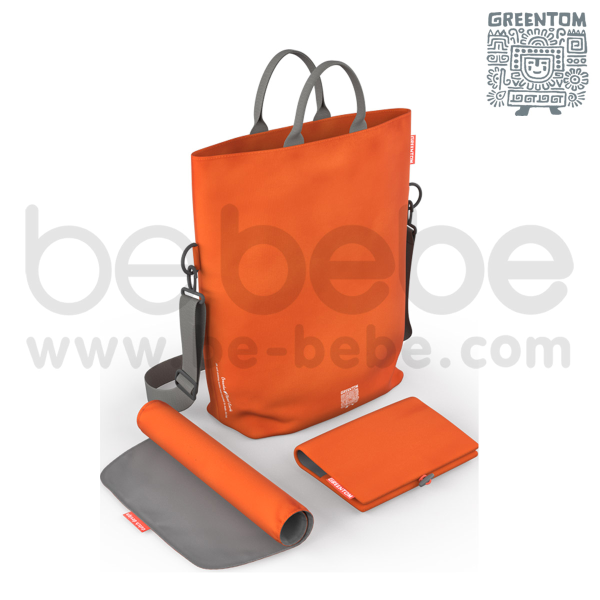Greentom : กระเป๋าใส่ผ้าอ้อม Diaper Bag / ส้ม