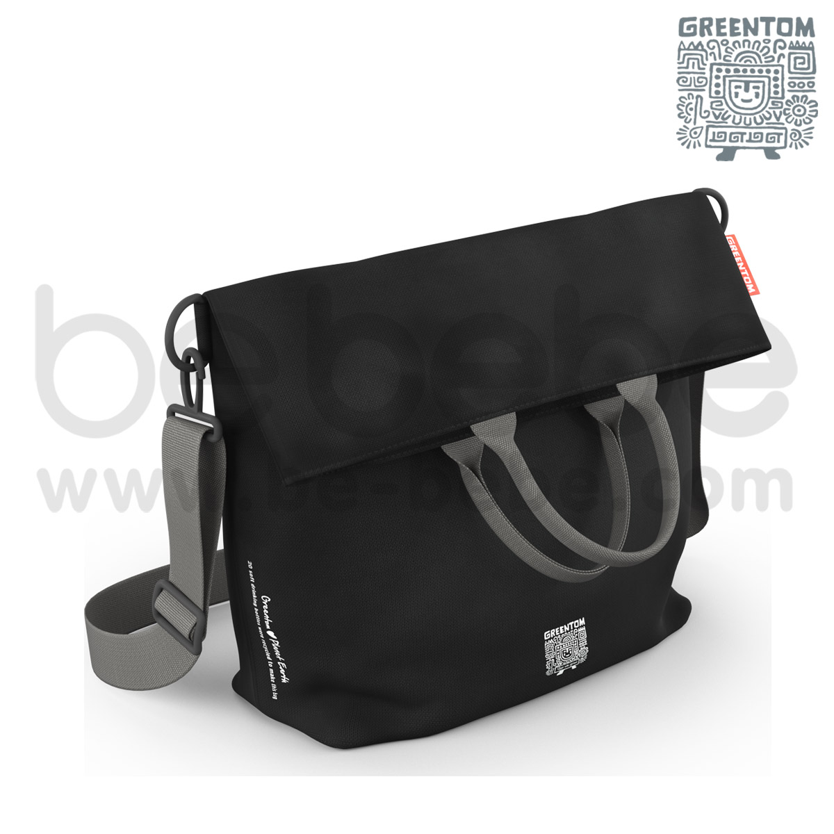 Greentom : กระเป๋าใส่ผ้าอ้อม Diaper Bag / ดำ