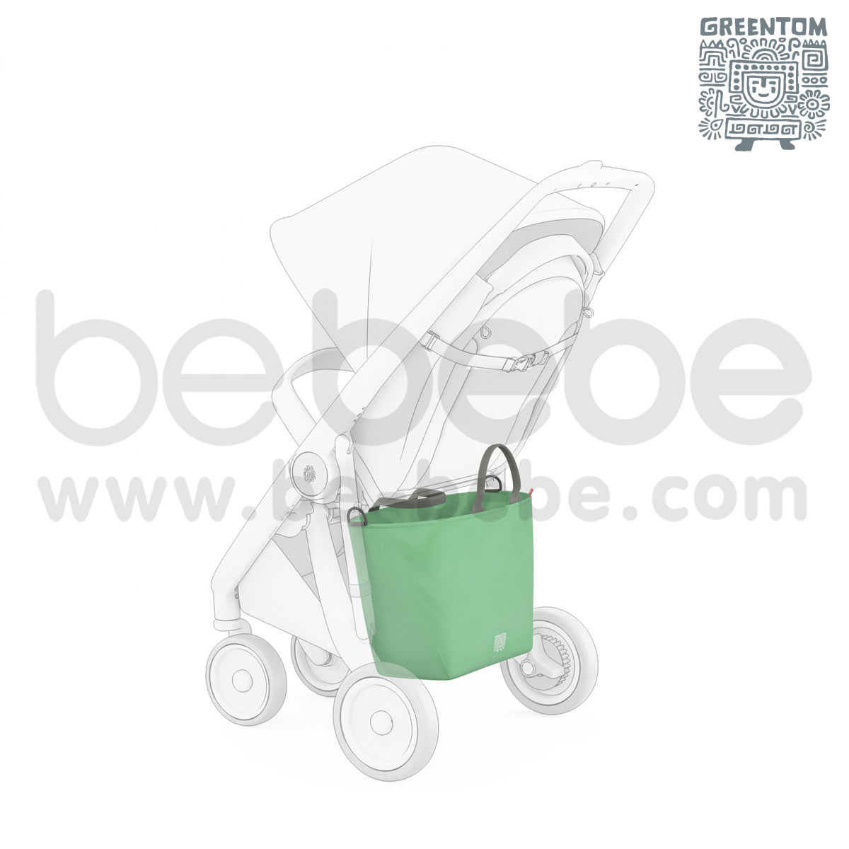 Greentom : กระเป๋า Shopping Bag / น้ำเงิน