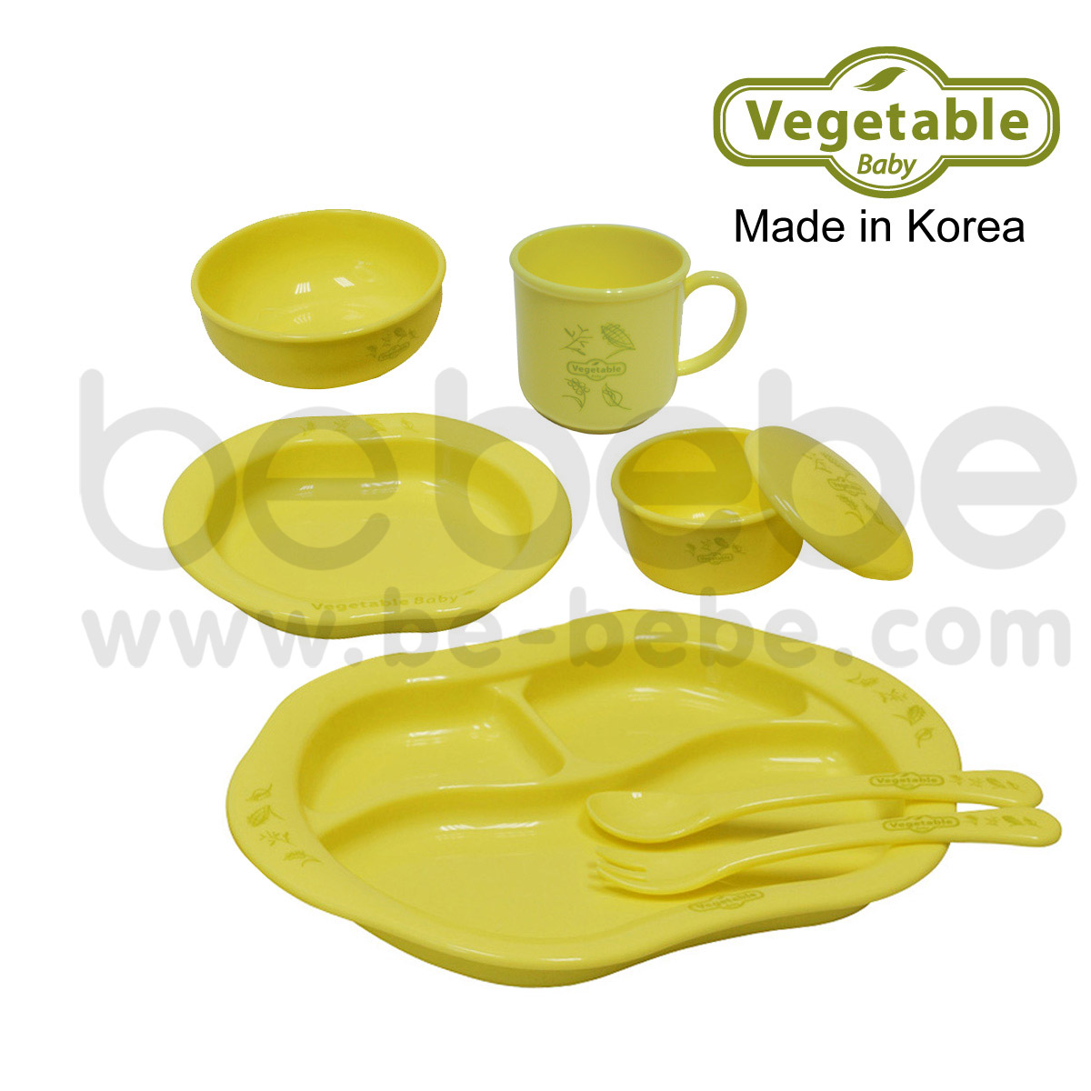 Vegetable : Baby Safe ชุดจานจากข้าวโพด(8 ชิ้น)
