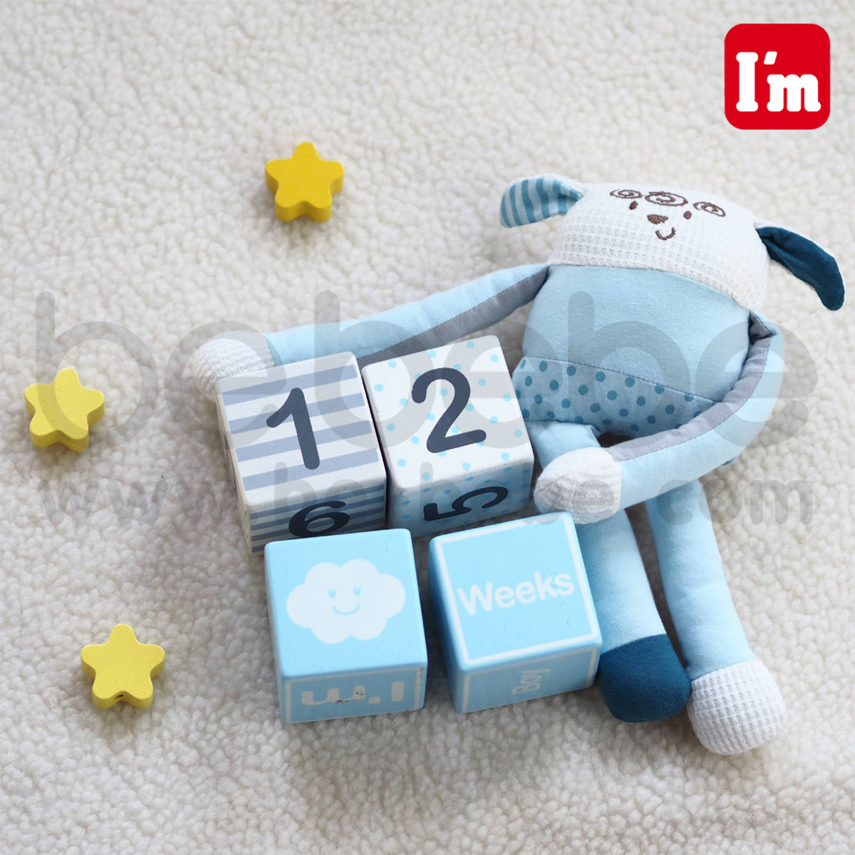 I'm : Baby Age Block Set สีฟ้า