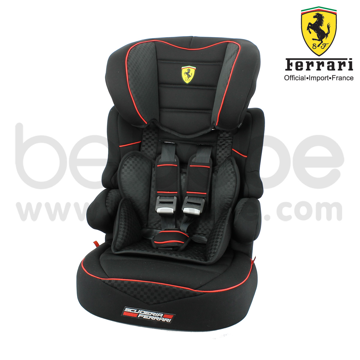  Ferrari : CarSeat Booster BelineSP (ฺฺBlack) แถม รถเข็นเด็ก P7 Canne Furia