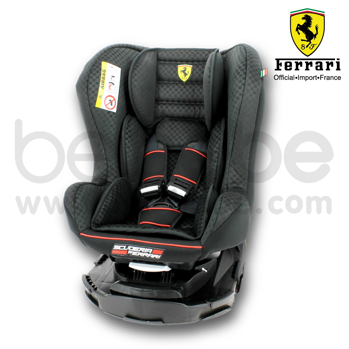 Ferrari : คาร์ซีท Revo 360 (ดำ) แถม รถเข็น Ferrari / Prima